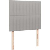  s oprugama i madracem svjetlosivi 120x190 cm od tkanine | shoptok.hr