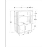 Hanah home polica za knjige letos white gold | ePonuda.com
