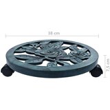 vidaXL Kolica za biljke 6 kom zelena 38 cm plastična | shoptok.hr