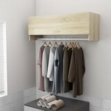The Living Store Garderobna omara sonoma hrast 100x32,5x35 cm iverna plošča - Garderobna Omara, (21434363) Cene