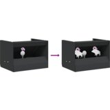 vidaXL Škatla za ujetje krogle Črna 29 x 22 x 20 cm Jeklo | Shoptok.si