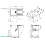 Alveus set pomivalno korito in armatura cadit 40 + ARC110 carbon | Shoptok.si