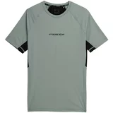 4f Tehnička sportska majica srebrno siva / crna
