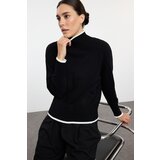 Trendyol Black Wide Fit Basic Color Blocked Knitwear Sweater | Eponuda.ba