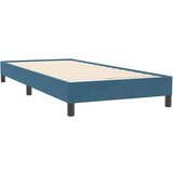 Box Spring postelja brez vzmetnico Temno modra 100x220 cm Žamet, (21793106) | Shoptok.si