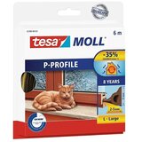 Tesa Traka za brtvljenje P-PROFIL ZA VRATA I PROZORE SMEĐI 5,5MM/6M | shoptok.hr