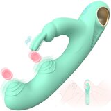 SuperLove Dual Tapping Rabbit G-Spot Vibrator Green Cijene