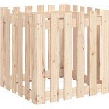 Maison Chic Vrtno korito - Greda - Cvetlični Lonec z ograjico 60x60x60 cm trdna borovina, (21789484) Cene