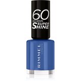 Rimmel London 60 Seconds Super Shine hitro sušljiv lak za nohte 8 ml odtenek 828 Danny Boy, Blue! Cene