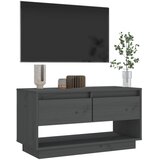 TV ormarić sivi 74 x 34 x 40 cm od masivne borovine | shoptok.hr