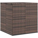  Kutija za vrtne jastuke od PE ratana 100 x 97,5 x 104 cm smeđa | Eponuda.com