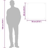 Kuhinjska zaštita od prskanja mliječna 70 x 60 cm kaljeno staklo | shoptok.hr