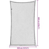  Mreža za prikolicu s elastičnim užetom crna 6 x 3,5 m PP | Eponuda.ba