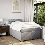  Krevet s oprugama i madracem svjetlosivi 120x190 cm od tkanine | shoptok.hr
