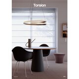  Redo 01-4361 - LED luster na sajli TORSION LED/40W/230V (prigušiva) zlatna | Eponuda.com