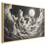  Plakat Moon and Stars Singing Among the Great Clouds 90x60 Zlatni okvir | shoptok.hr