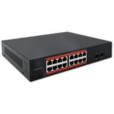Qoltec Przełącznik sieciowy SWITCH Gigabit Ethernet | 16x RJ45 | 2x SFP | 1000 Mb /s | shoptok.hr