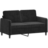 Maison Chic kavč - Sofa - Kanape dvosed črn 120 cm žamet, (21726674) Cene
