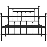  okvir kreveta uzglavlje i podnožje crni 107x203 cm | shoptok.hr