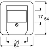 Busch-Jaeger Centralni disk ws f.TAE vložek 2539-212, (20858508) | Shoptok.si