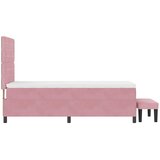  Krevet s opruga kutije Ružičasta 200 x 90 cm Baršun | shoptok.hr