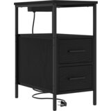 vidaXL Noćni Ormari 2 pcs Crni hrast 30 x 48 x 61 cm Konstruirano drvo | shoptok.hr