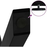  Noge za klubsko mizico v obliki črke X, 2 kosa, črne, 70 x (42-43) cm, jeklo, (22123843) | Shoptok.si