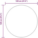  Čupavi tepih s visokim vlaknima NAVARRA krem 120x120 cm | shoptok.hr