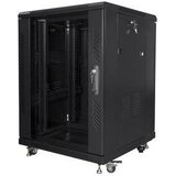 Lanberg FF01-6615-12B rack cabinet 15U Freestanding rack Black | shoptok.hr