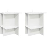  Kava Stol 2 pcs Bijela 40 x 30 x 49 cm Konstruirano drvo | shoptok.hr