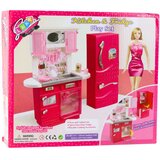  Kuhinjski set za lutke, hladnjak i pećnica, pribor, roza | shoptok.hr