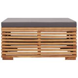 In set vrtnog stolića i taburea s tamnosivim jastukom od tikovine | shoptok.hr