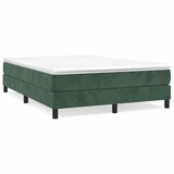 Maison Chic Posteljni okvir - Dvoposteljna postelja - Zakonska postelja brez vzmetnice temno zelen 140x190 cm žamet-J13037, (21776126) | Shoptok.si
