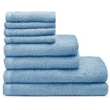 Catherine Lansfield Modri hitro sušeči frotirni bombažni komplet brisač 8 ks Quick Dry – | Shoptok.si
