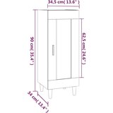  Komoda betonsko siva 34,5x34x90 cm inženirski les, (20654033) | Shoptok.si