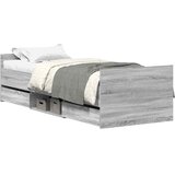  Okvir kreveta s uzglavljem i podnožjem boja hrasta 90 x 200 cm | shoptok.hr