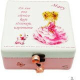  Personalizirana Kutija uspomena za djevojčice – Savršen poklon za rođenje, sv. krštenje ili prvi rođendan - 3. - 165161 | shoptok.hr