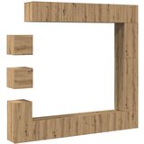 Furnova TV omara 9-delna stenski artisan hrast inženirski les, (21923161) | Shoptok.si