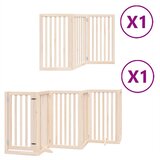  Vrata za pse s vratašcima 9 panela sklopiva 450 cm drvo topole | shoptok.hr