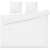 JUNA Bela podaljšana posteljnina za zakonsko posteljo iz bombažnega perkala 200x220 cm Daisy – Cene