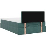 vidaXL Okvir za krevet s madraca tamnozeleni 120x190 cm baršunasti | shoptok.hr