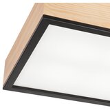  plafonska svetiljka natural square 4xE27/15W/230V 39x39 cm borovina/crna | Eponuda.com