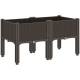  Vrtna sadilica s nogama smeđa 80 x 40 x 42 cm PP | Eponuda.com