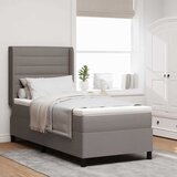  Krevet s opruga kutije Sivo-smeđa 190 x 90 cm tkanina | shoptok.hr