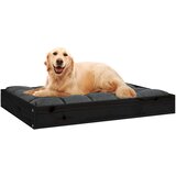  Krevet za pse crna 71,5x54x9 cm od masivne borovine | shoptok.hr