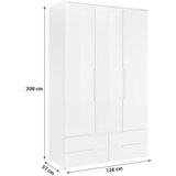 MID.YOU omara s klasičnimi vrati, bela, visoki sijaj | Shoptok.si