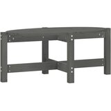 vidaXL Klubska mizica siva 87x48x35 cm trdna borovina | Shoptok.si