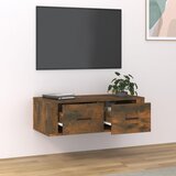 Viseći TV ormarić boja hrasta 80 x 36 x 25 cm konstruirano drvo | Eponuda.ba