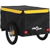 Prikolica za bicikl crno-žuta 45 kg željezna | shoptok.hr