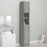 vidaXL Kopalniška omarica siva sonoma 32x25,5x190 cm konstruiran les Cene